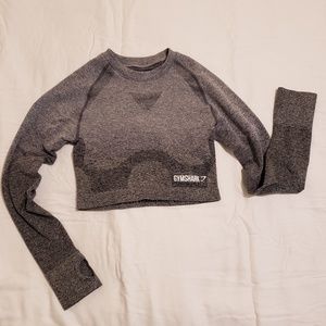 Gymshark Ombre Seamless Long Sleeve Crop